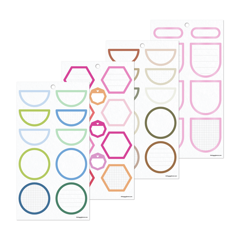 Bright Colorful Boxes - Value Pack Stickers - Big