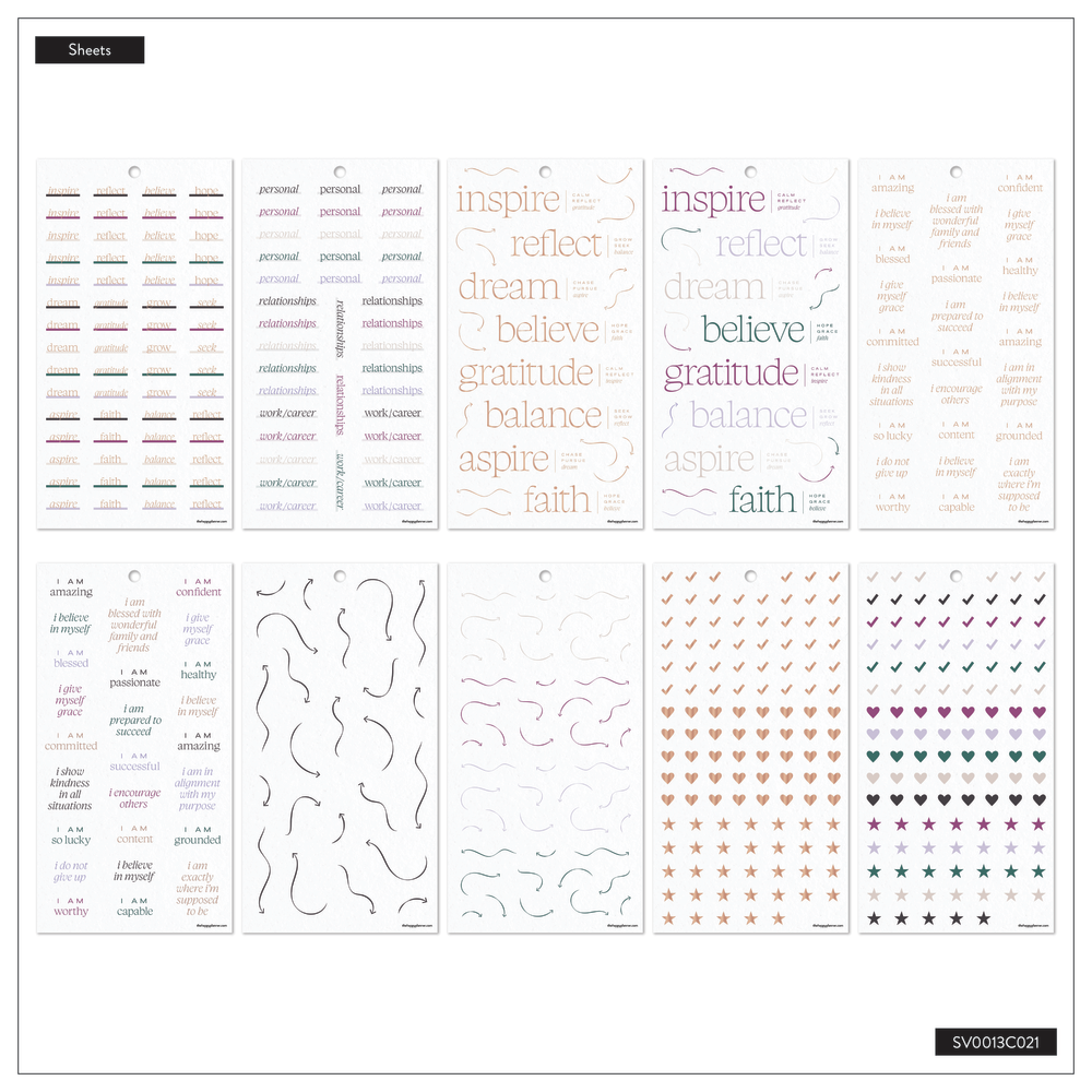 Reflect & Grow Journaling Companion - Value Pack Stickers