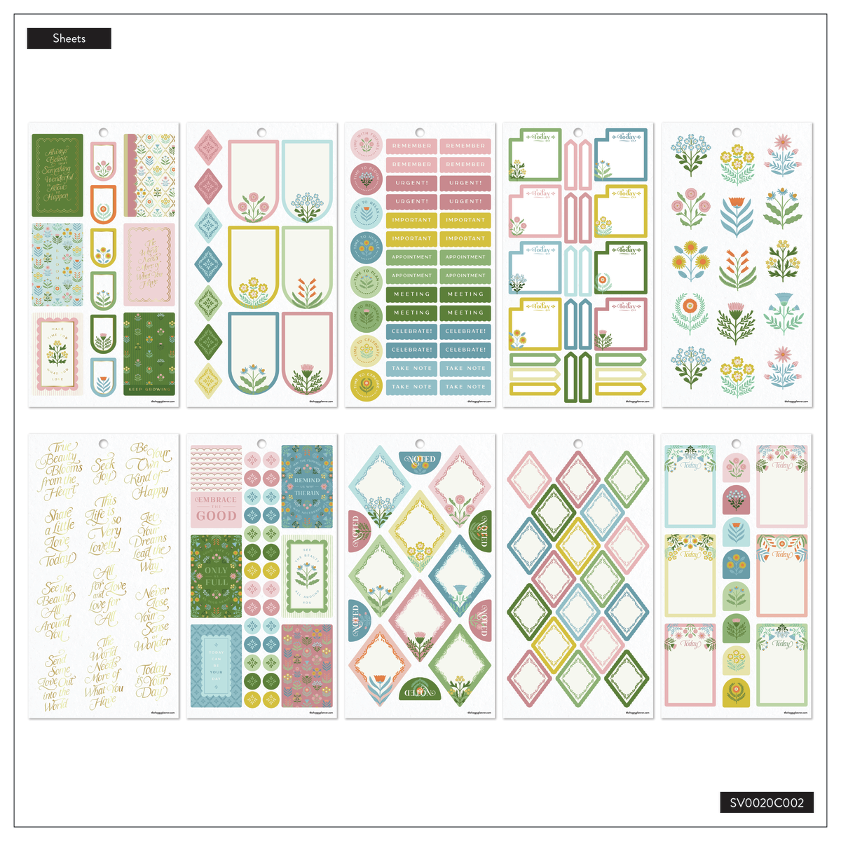 Cottage Charm - Value Pack Stickers