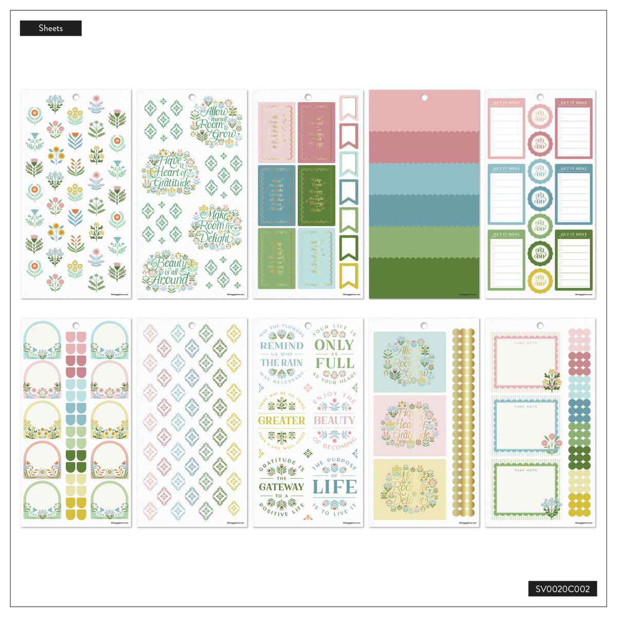 Cottage Charm - Value Pack Stickers