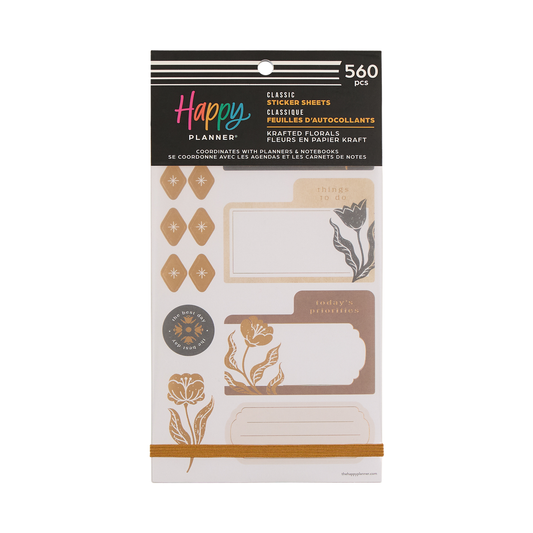 Krafted Florals - Value Pack Stickers