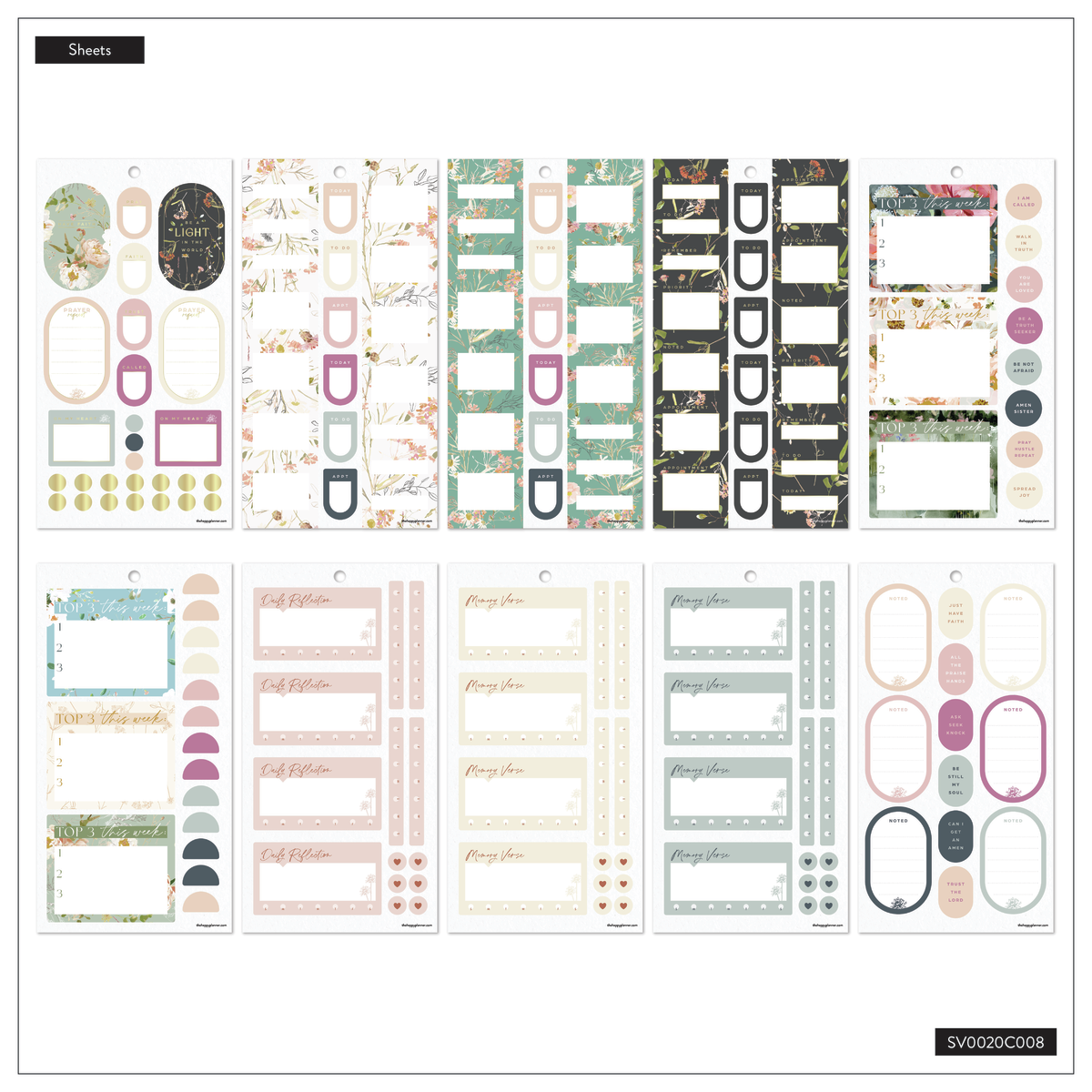 Flourish in Faith - Value Pack Stickers