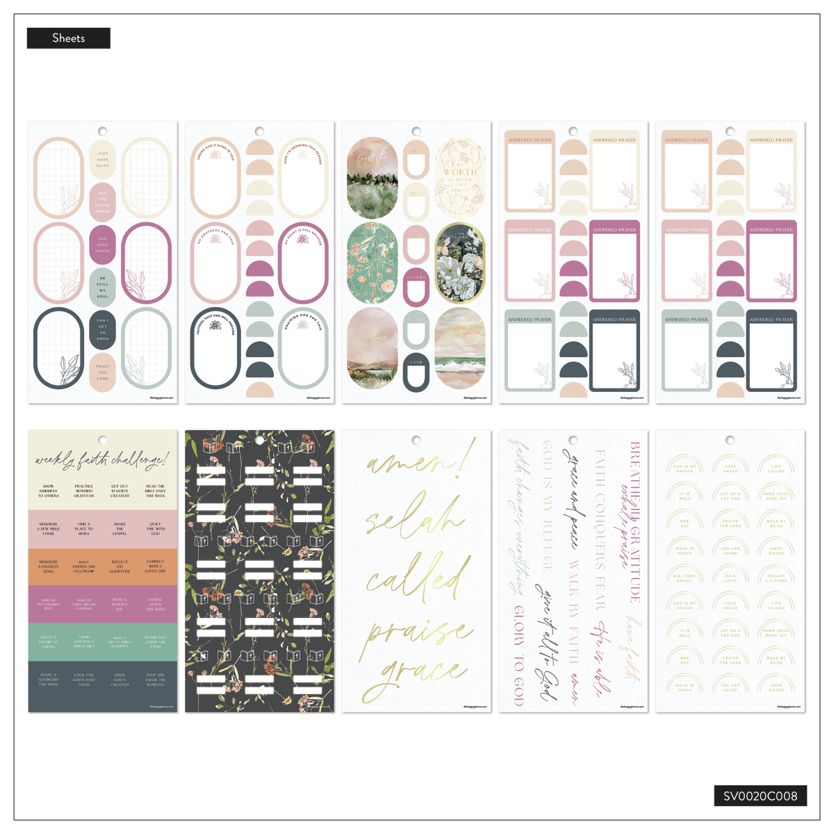 Flourish in Faith - Value Pack Stickers