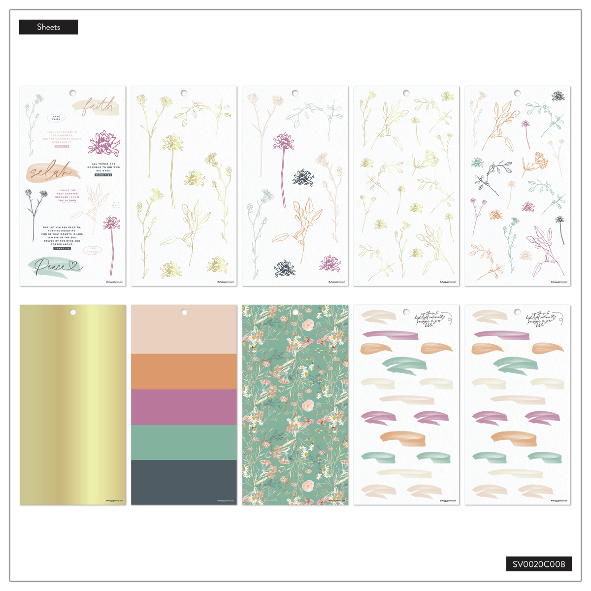 Flourish in Faith - Value Pack Stickers