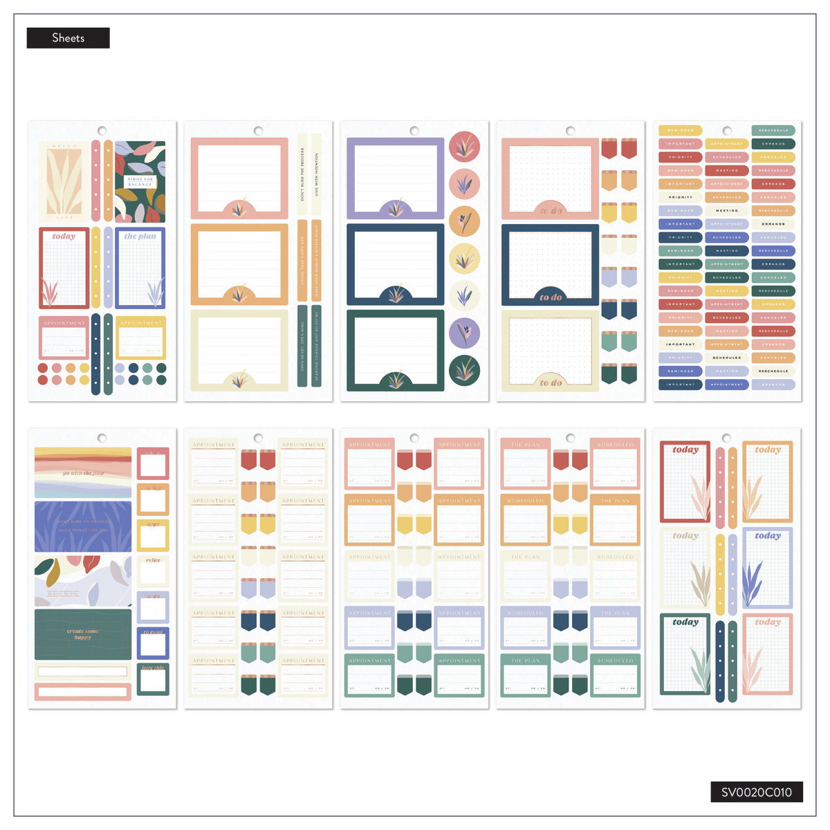 Serene Shapes - Value Pack Stickers