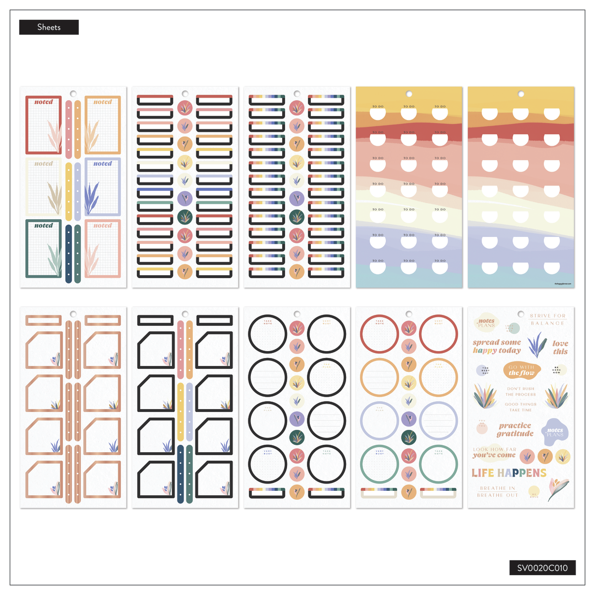 Serene Shapes - Value Pack Stickers