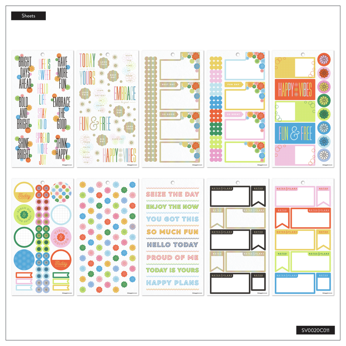 Optimistic Brights - Value Pack Stickers