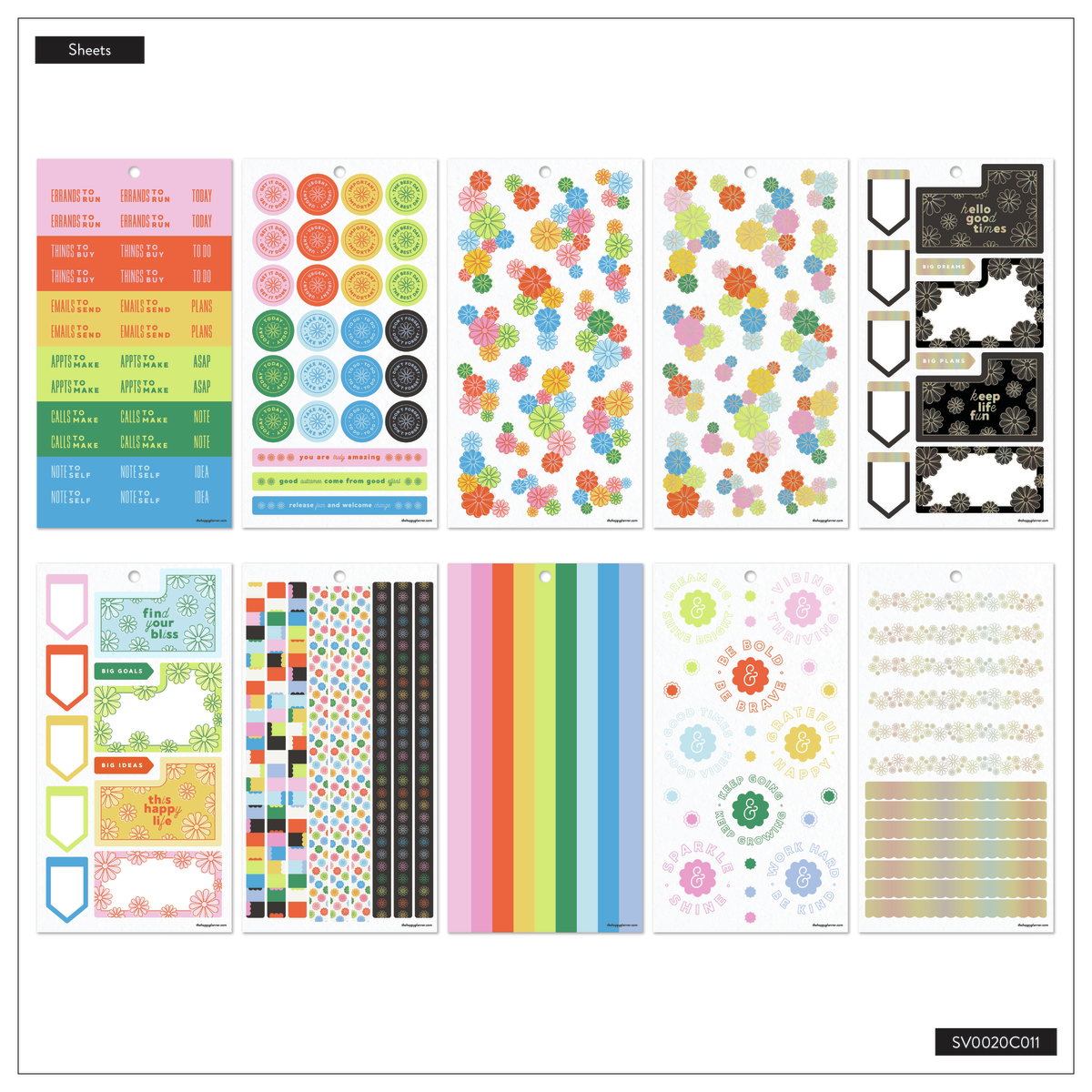 Optimistic Brights - Value Pack Stickers