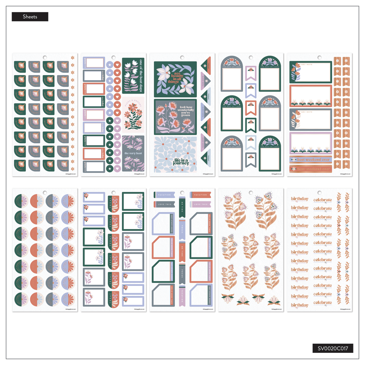 Petals & Plans - Value Pack Stickers