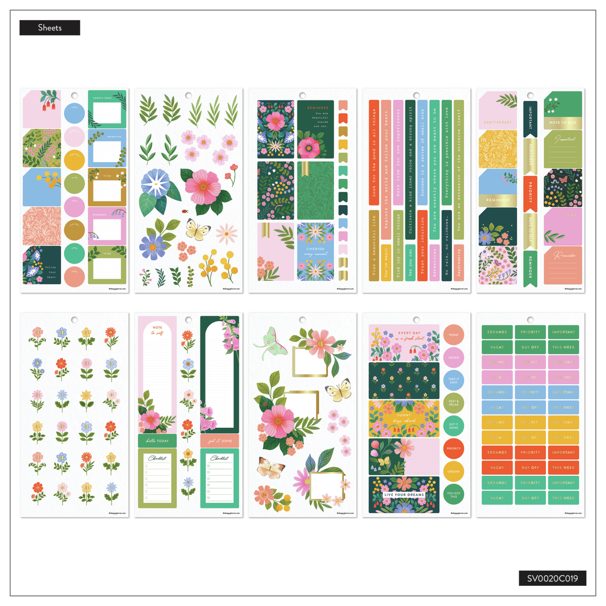Midnight Meadow - Value Pack Stickers