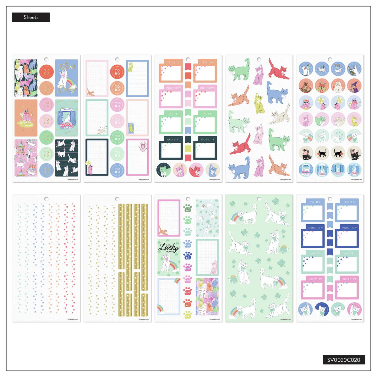 Purrfect Seasonal Cats - Value Pack Stickers