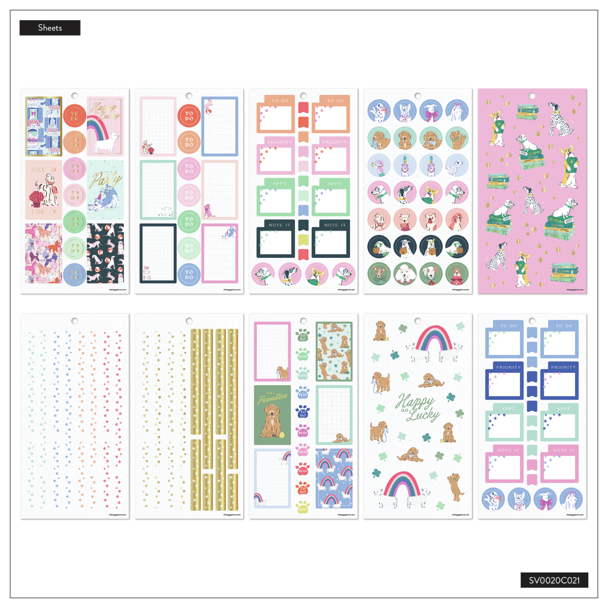 Pawsitive Seasonal Dogs - Value Pack Stickers