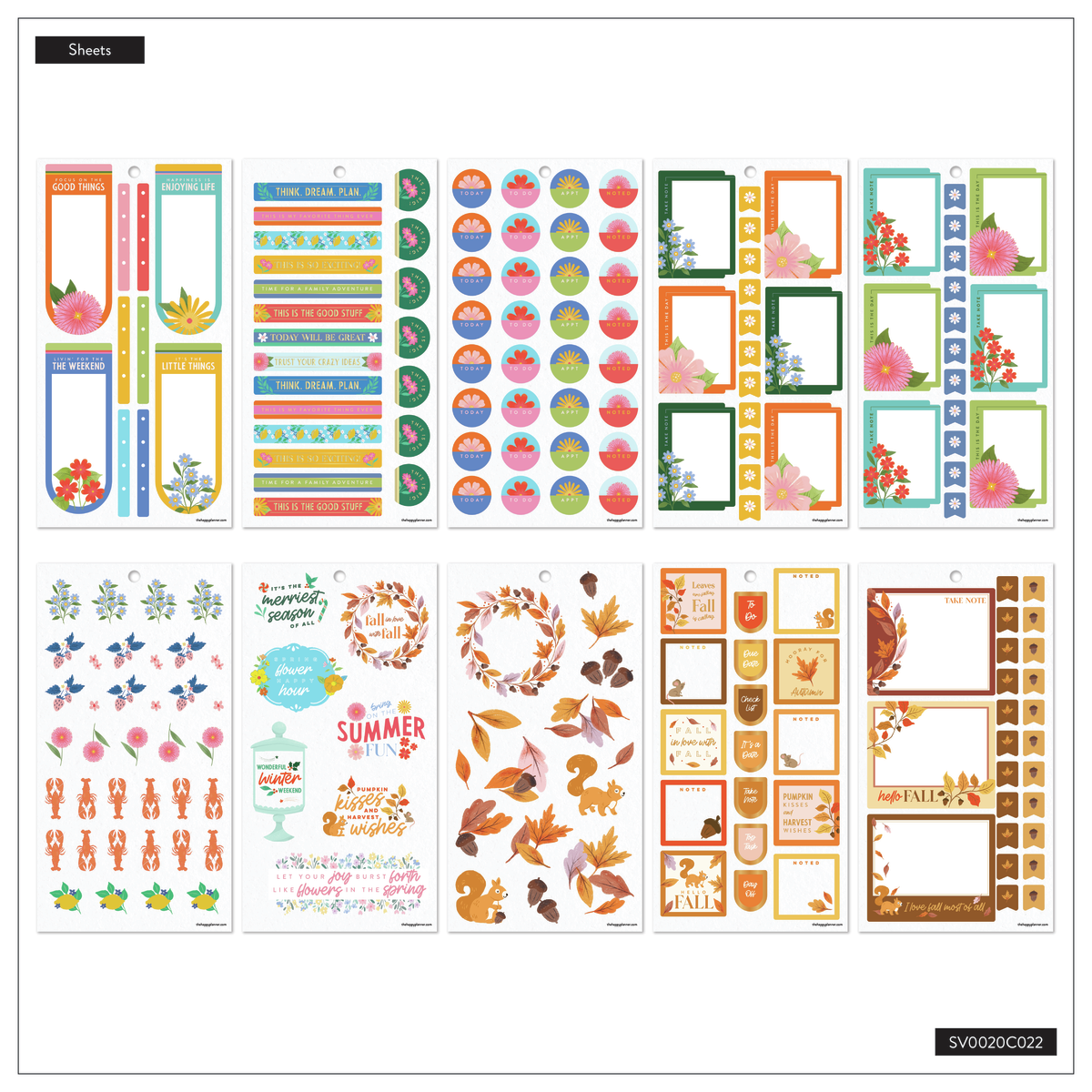 Whimsical Seasons - Value Pack Stickers