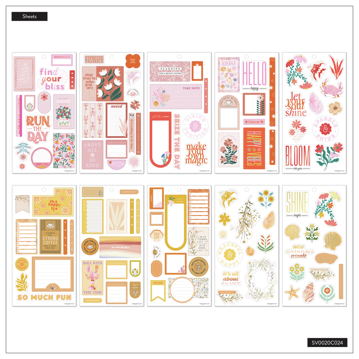 Coordinated Colors - Value Pack Stickers