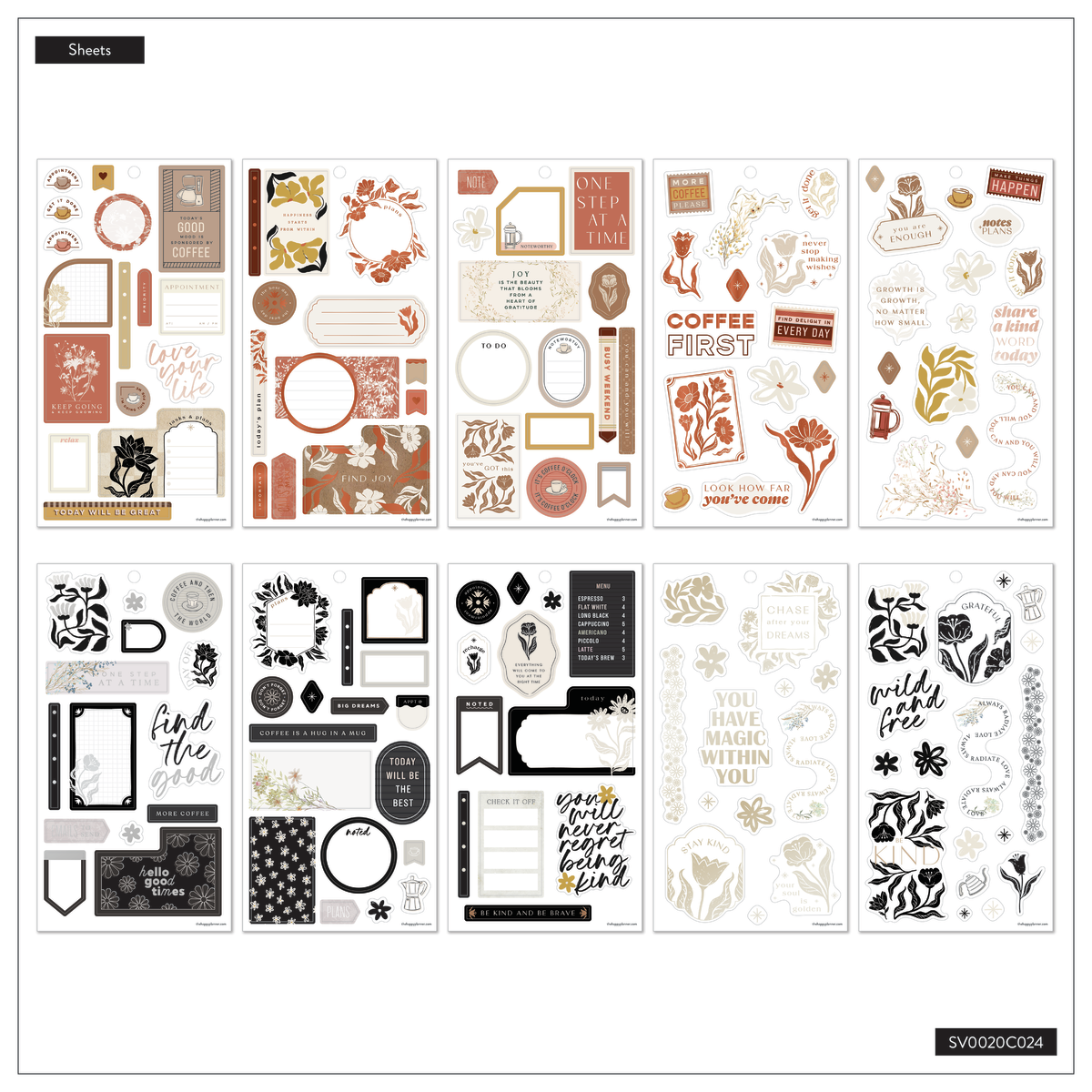 Coordinated Colors - Value Pack Stickers