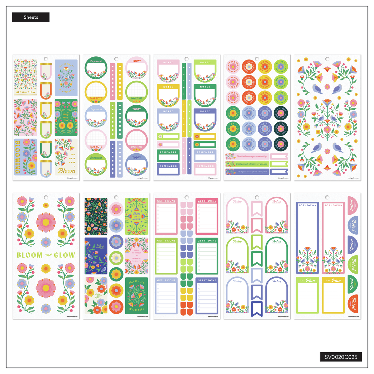 Bloom & Glow - Value Pack Stickers