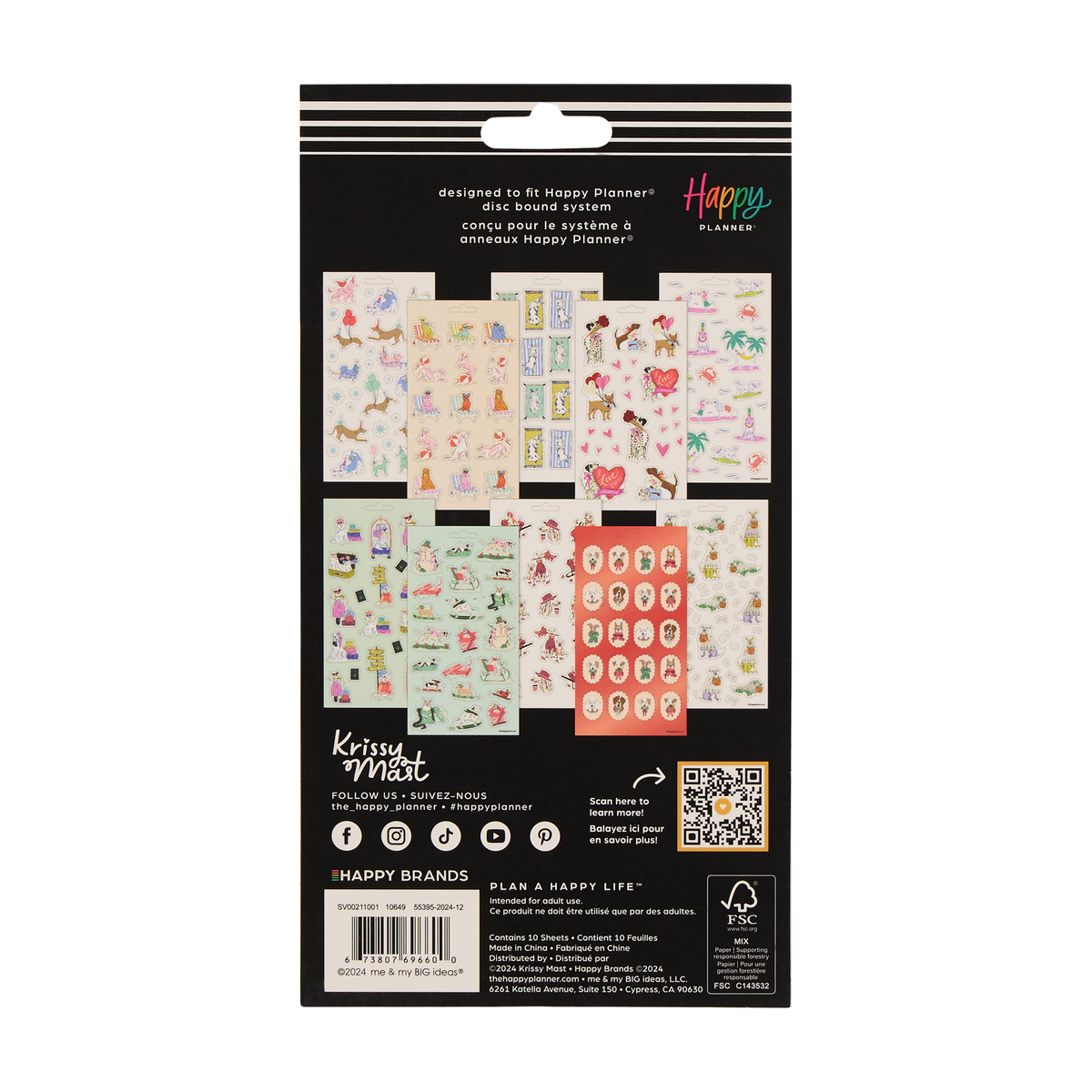 Pawsitive Seasonal Dogs - 10 Sticker Sheets
