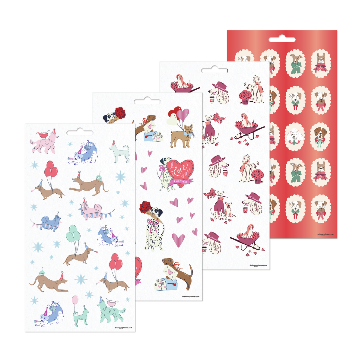 Pawsitive Seasonal Dogs - 10 Sticker Sheets