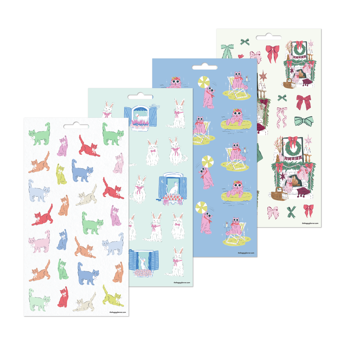 Purrfect Seasonal Cats - 10 Sticker Sheets