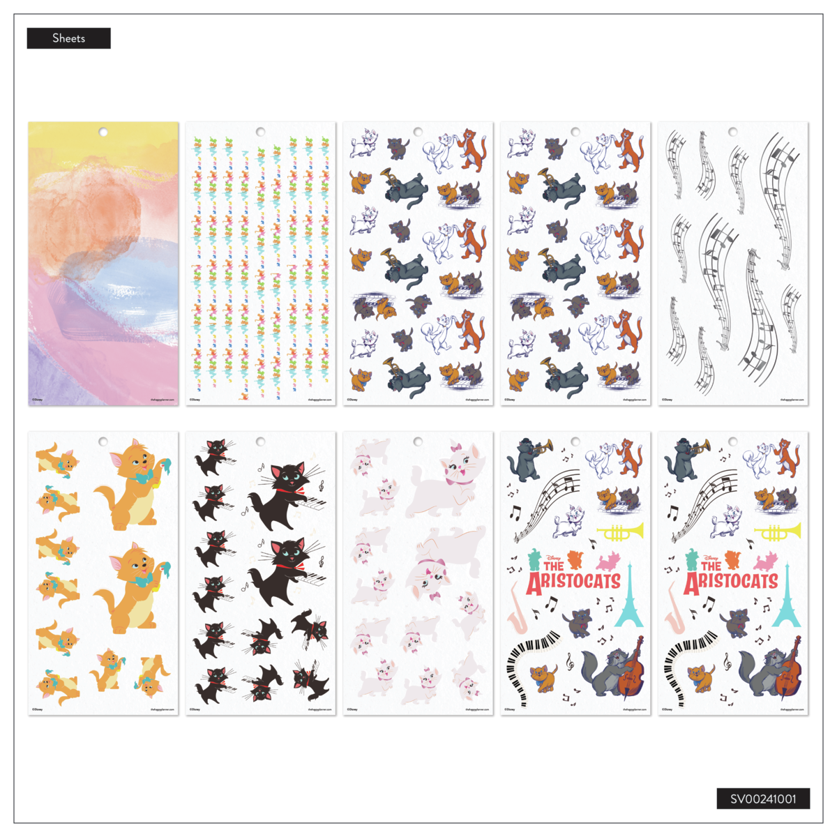 Disney The Aristocats - Value Pack Stickers - Big