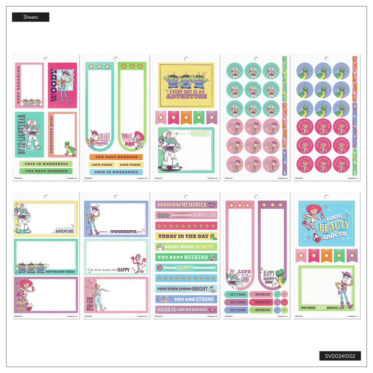 Disney & Pixar Toy Story 30th Anniversary - Value Pack Stickers - Big