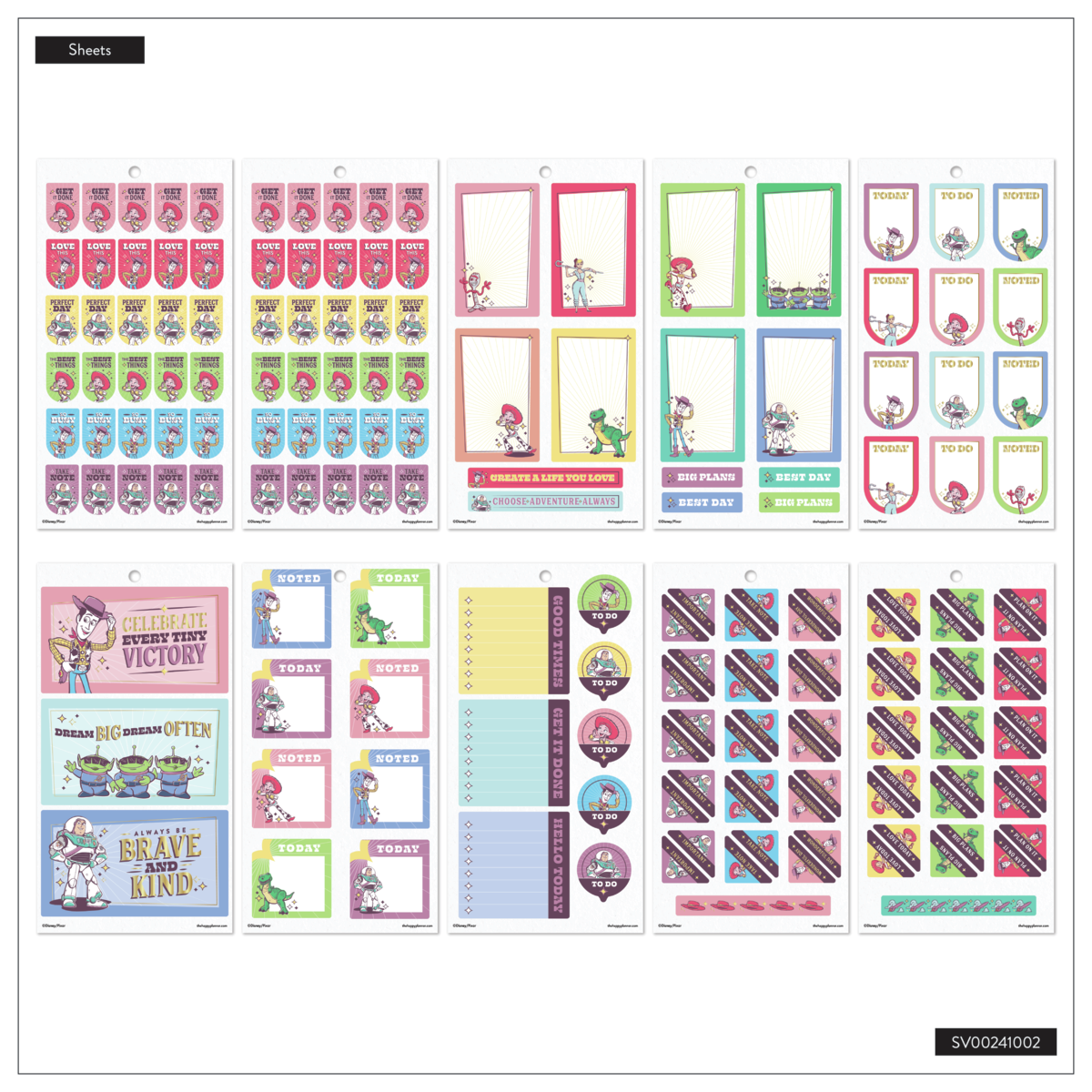 Disney & Pixar Toy Story 30th Anniversary - Value Pack Stickers - Big