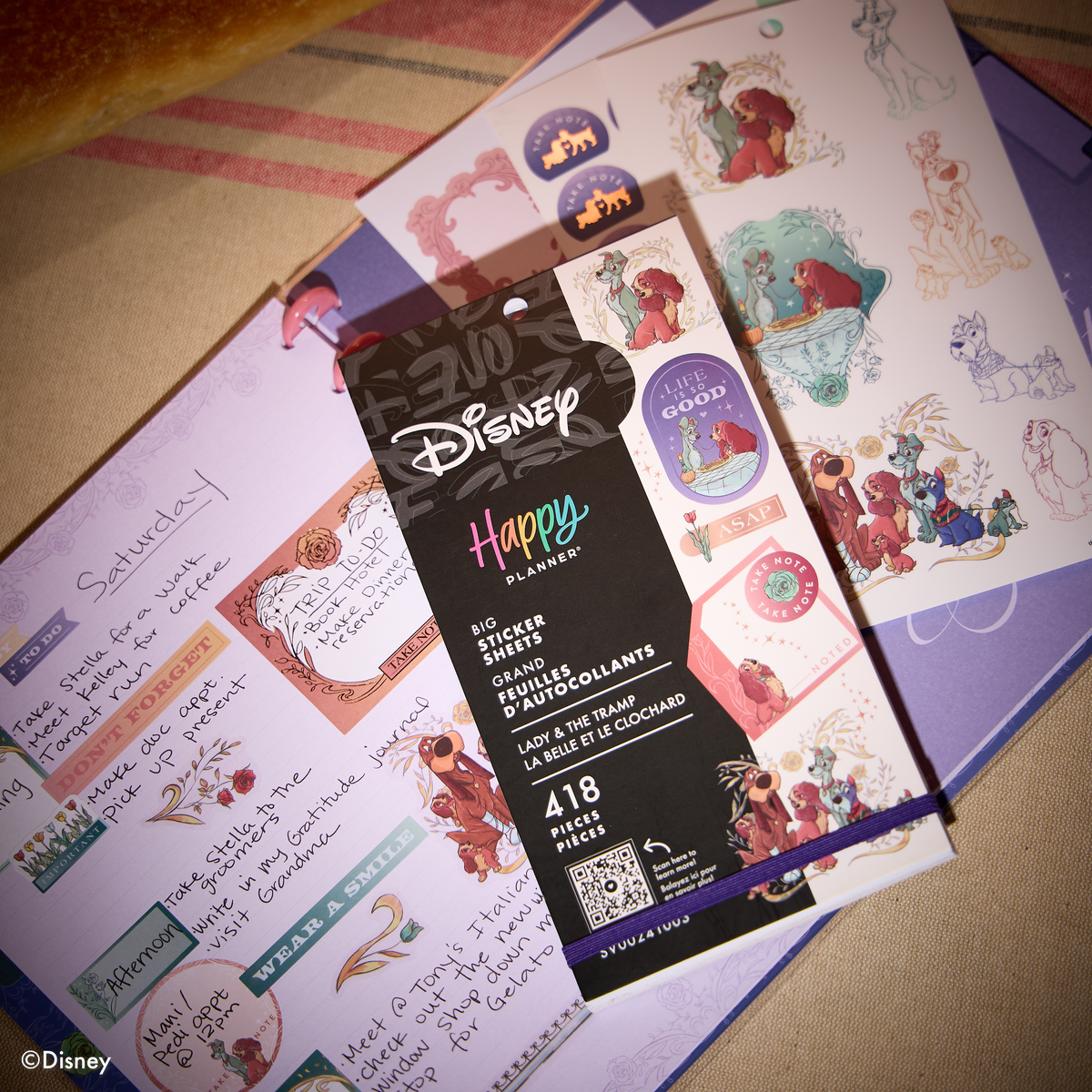 Disney Lady & The Tramp - Value Pack Stickers - Big