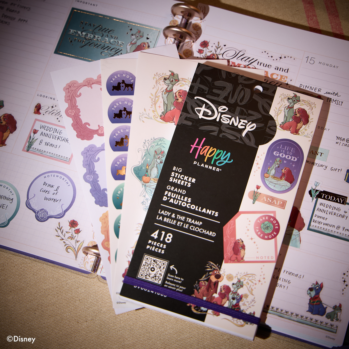 Disney Lady & The Tramp - Value Pack Stickers - Big
