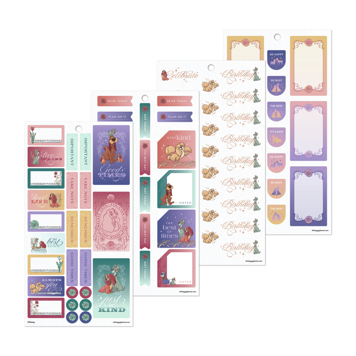 Disney Lady & The Tramp - Value Pack Stickers