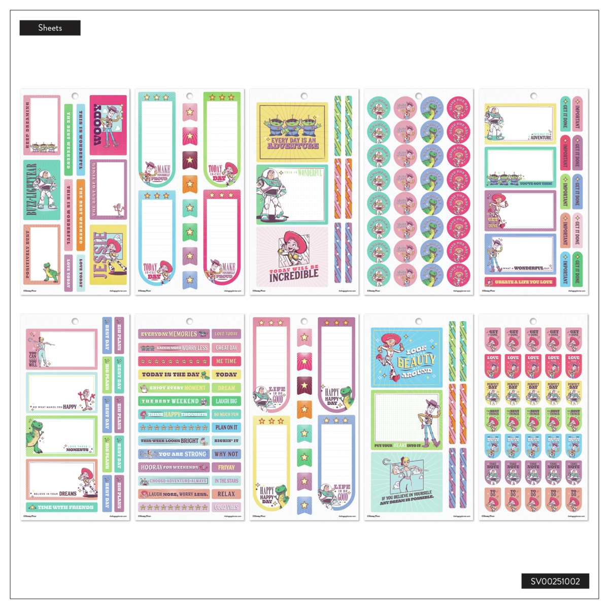 Disney & Pixar Toy Story 30th Anniversary - Value Pack Stickers