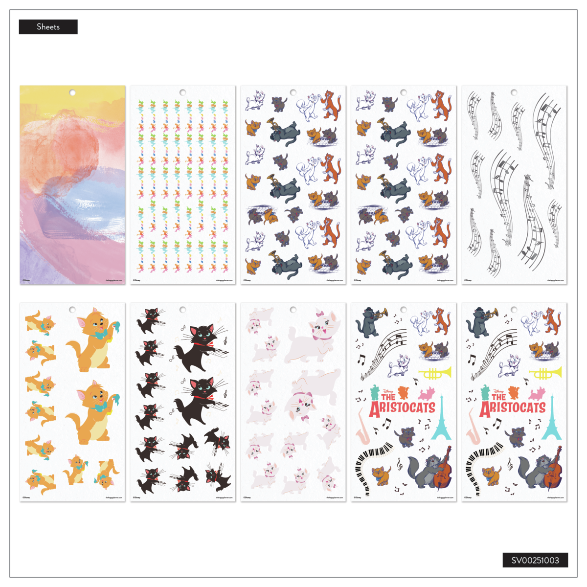 Disney The Aristocats - Value Pack Stickers