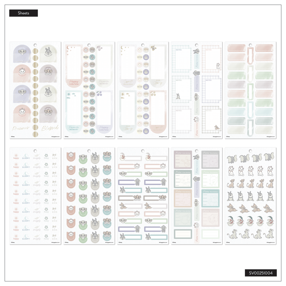 Disney Welcome Little One Baby - Value Pack Stickers