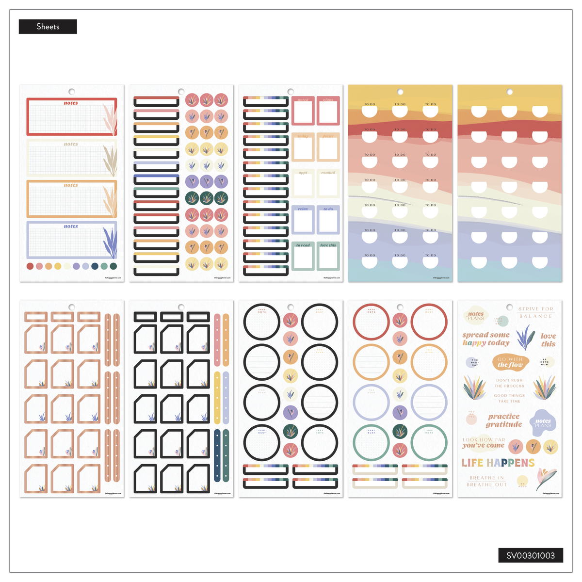 Serene Shapes - Value Pack Stickers - Mini