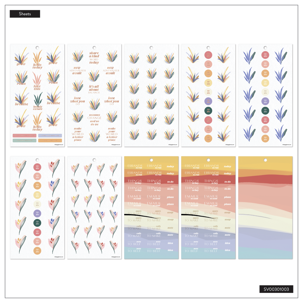 Serene Shapes - Value Pack Stickers - Mini