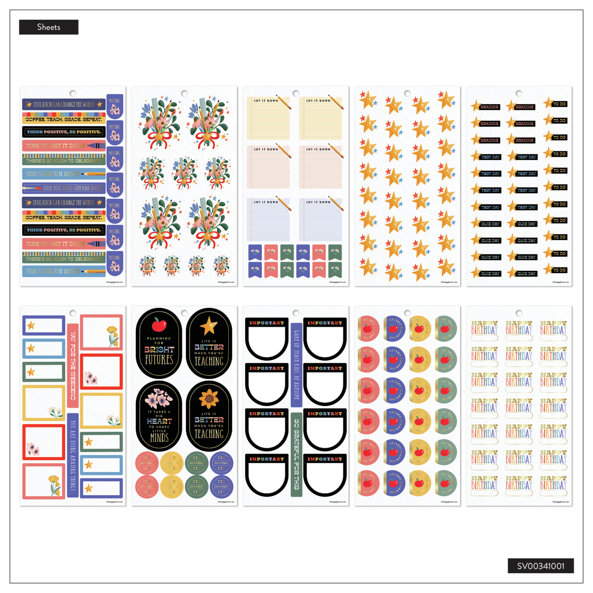 Teachers Are Heroes - Value Pack Stickers - Big