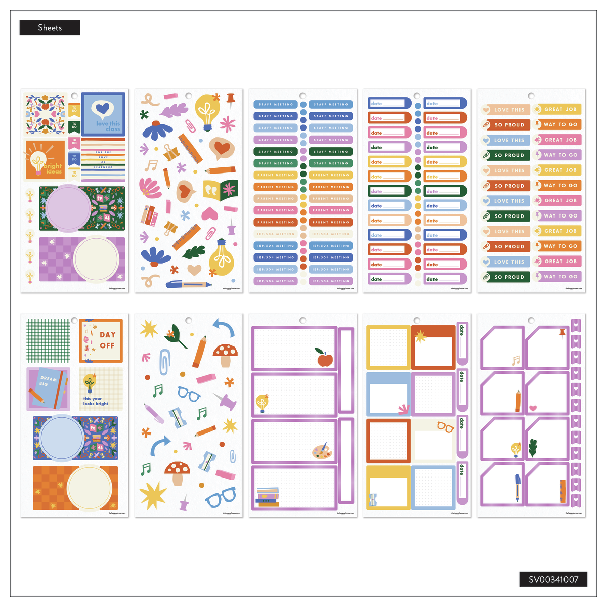 Heart Work Teacher - Value Pack Stickers - Big