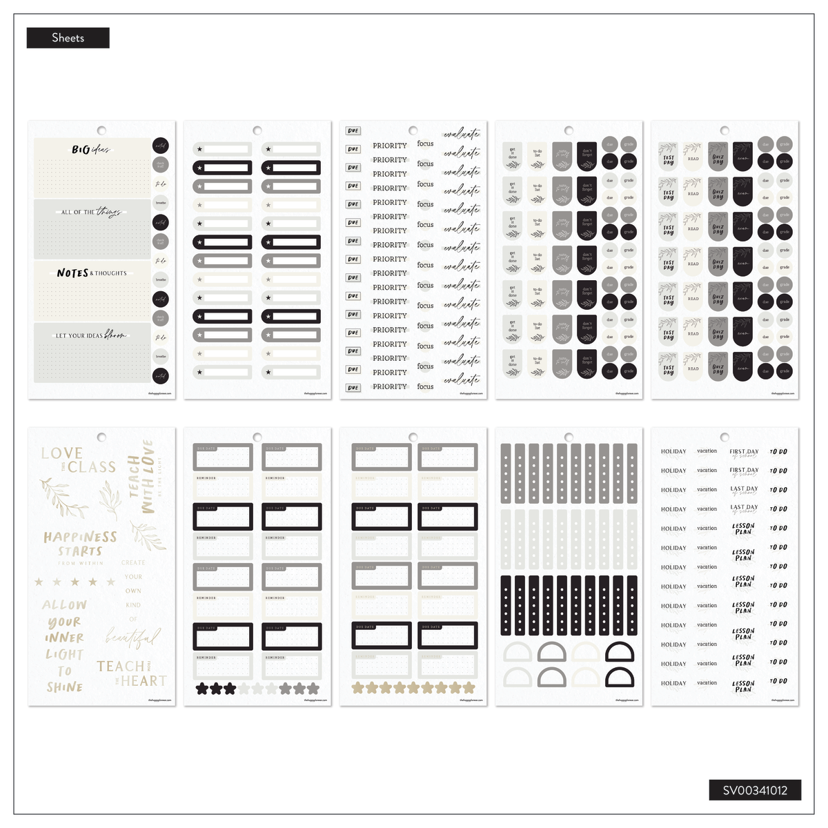 Sharp Studies Teacher - Value Pack Stickers - Big