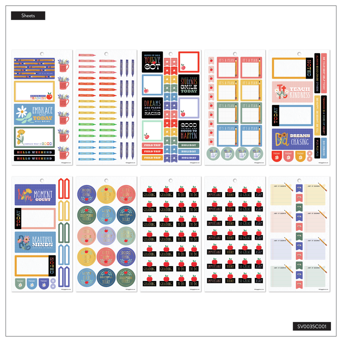 Teachers Are Heroes - Value Pack Stickers