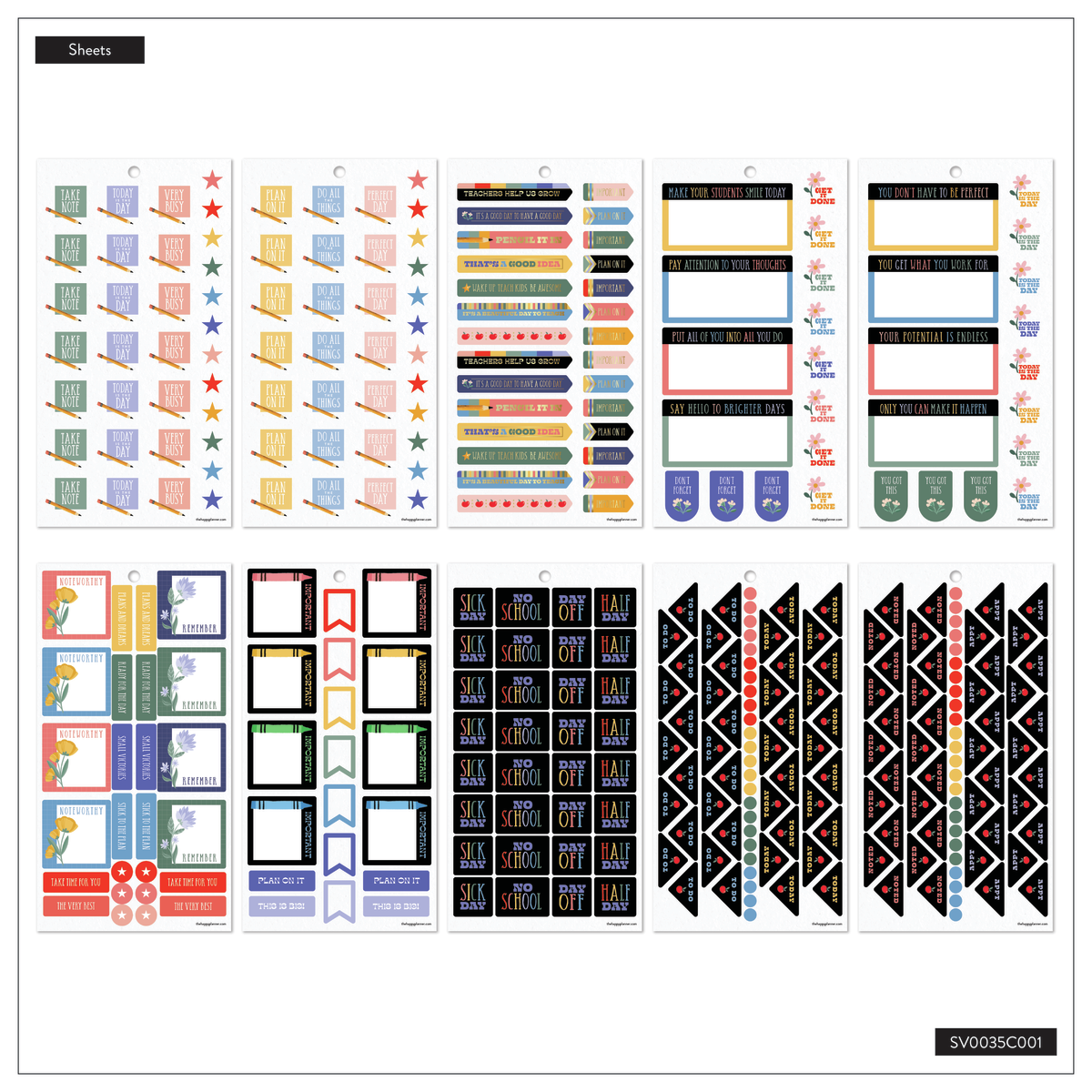 Teachers Are Heroes - Value Pack Stickers