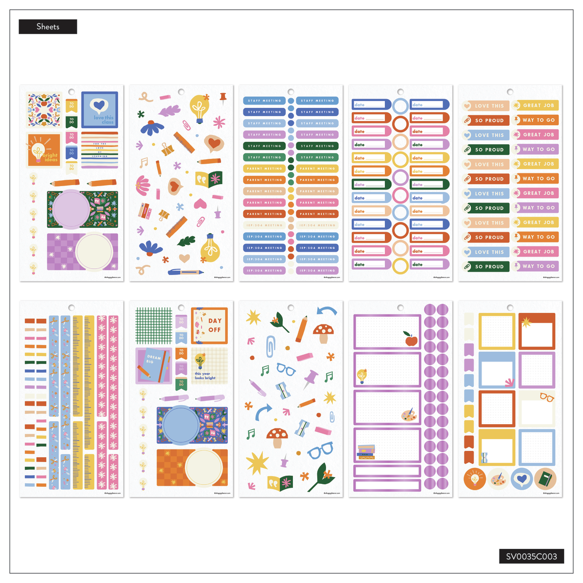 Heart Work Teacher - Value Pack Stickers