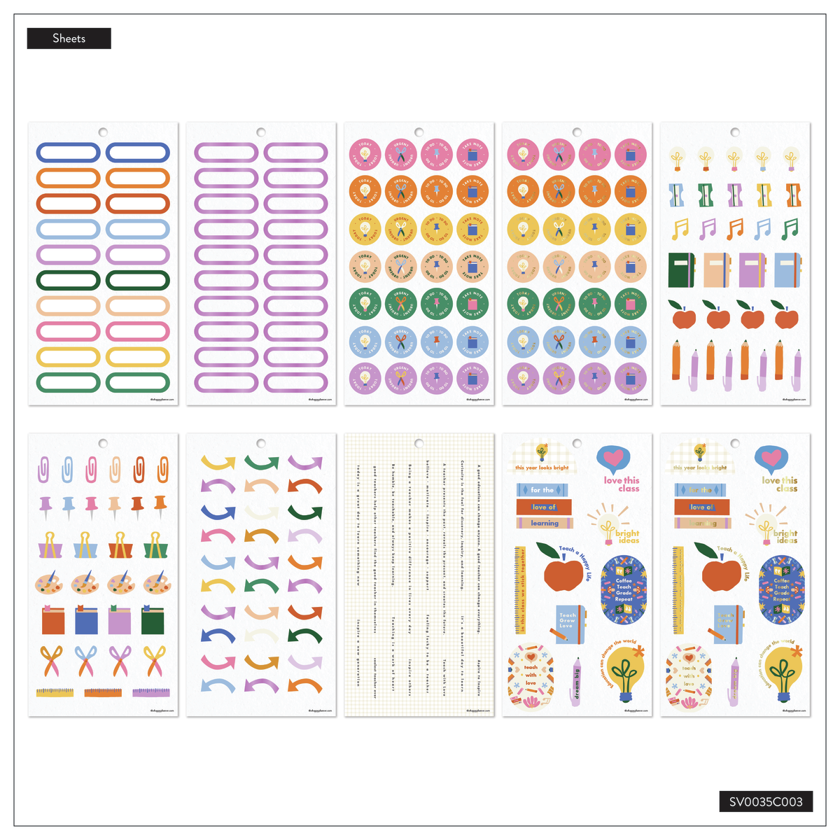 Heart Work Teacher - Value Pack Stickers