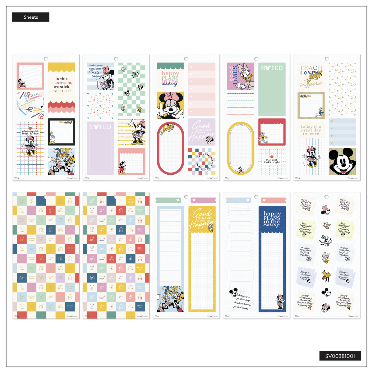 Disney Mickey Mouse & Friends Teacher - Value Pack Stickers - Big