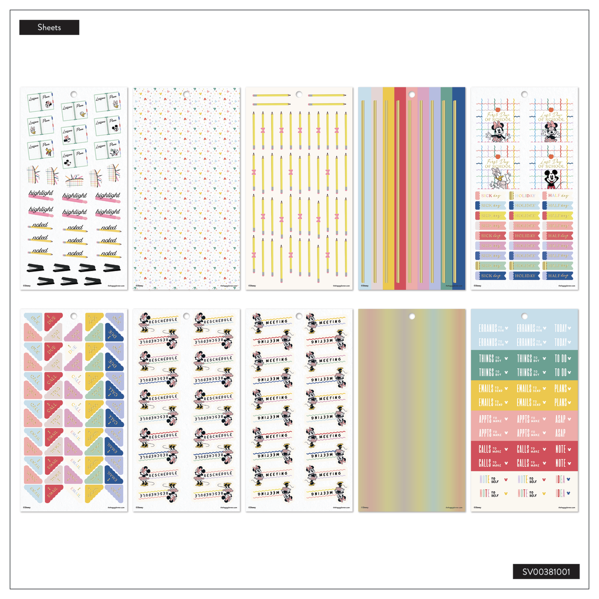 Disney Mickey Mouse & Friends Teacher - Value Pack Stickers - Big