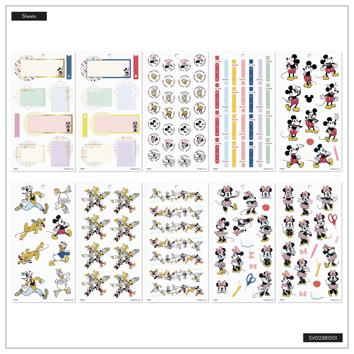 Disney Mickey Mouse & Friends Teacher - Value Pack Stickers - Big