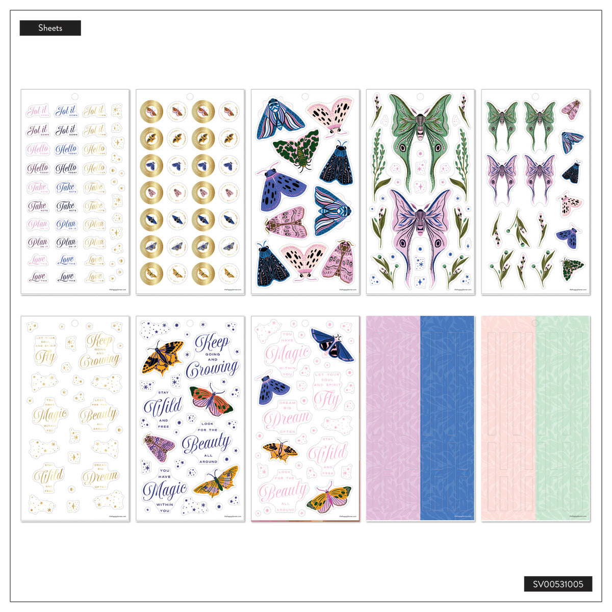 Butterfly Botanics - Value Pack Stickers - Big