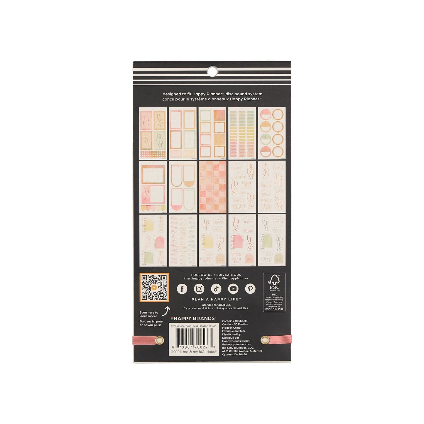Textured Canvas - Value Pack Stickers - Big