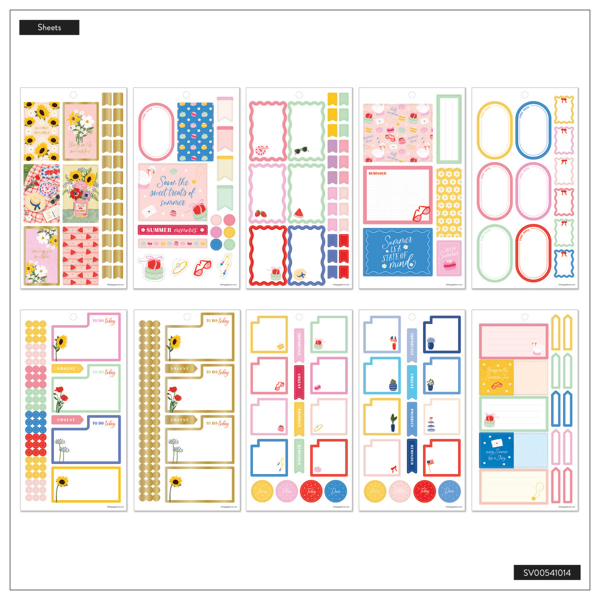 Summer Charm - Value Pack Stickers