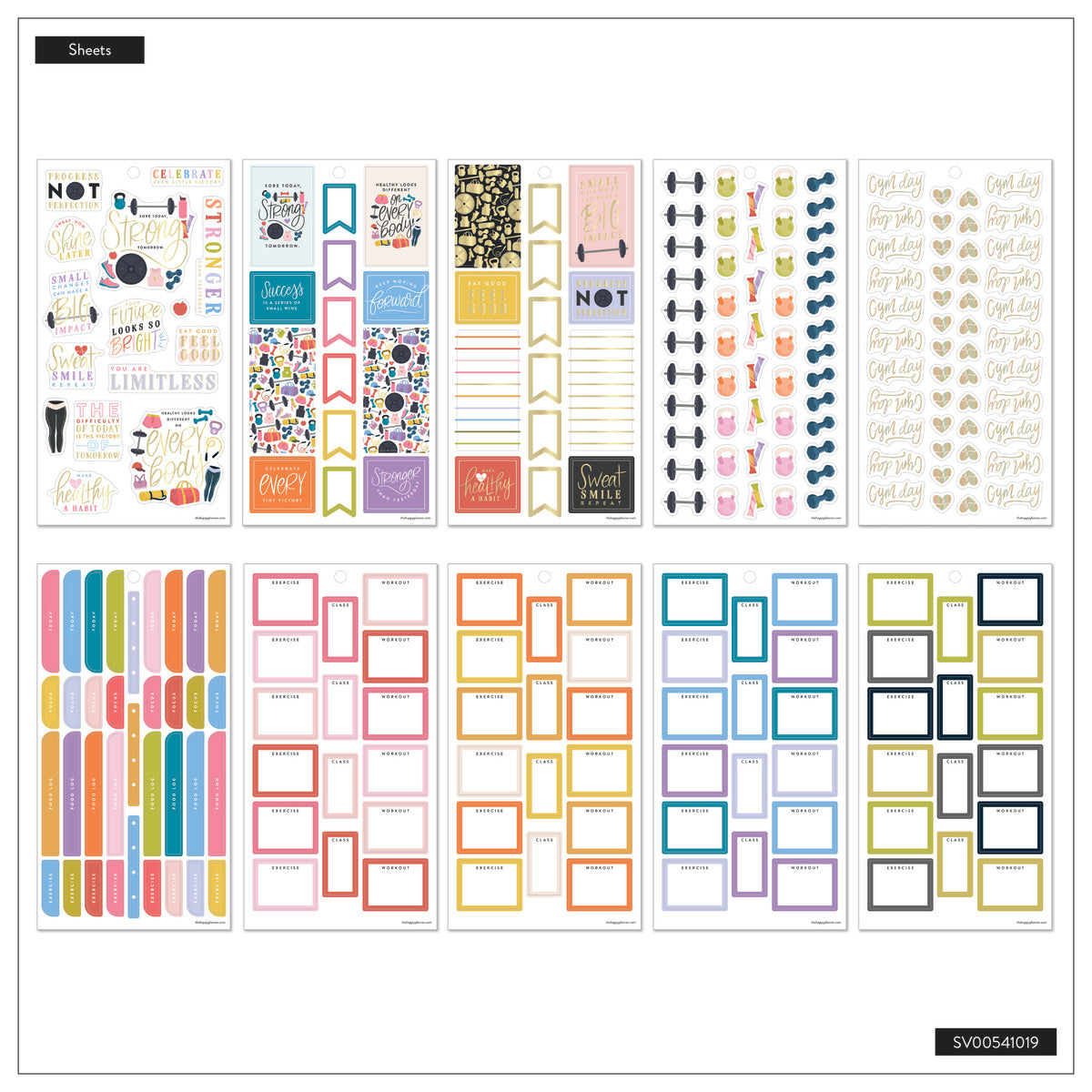 Fitness Icons - Value Pack Stickers