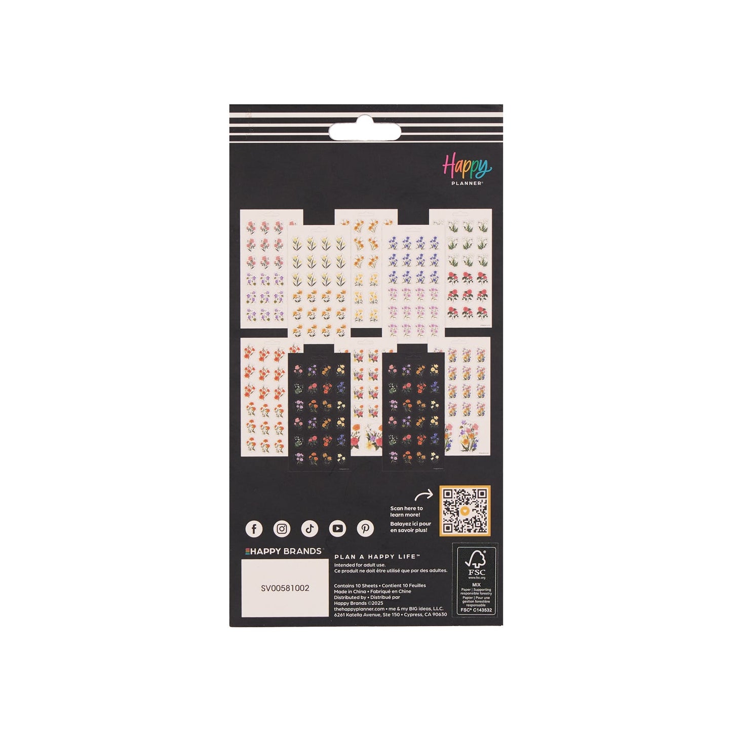 Dark Garden - 10 Sticker Sheets