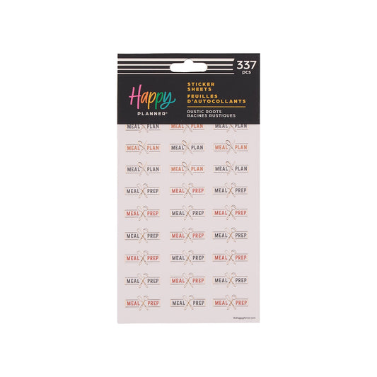 Rustic Roots Meal Planning - 10 Sticker Sheets